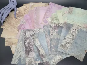 Junk Journal Scrapbook Pages 40 Page Pack