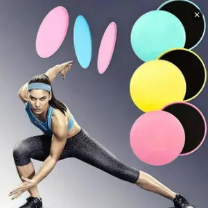 Includes shipping fee. Home yoga fitness rolling disc—sports mat for core training and Pilates; butt-lifting and ab-workout roller board.