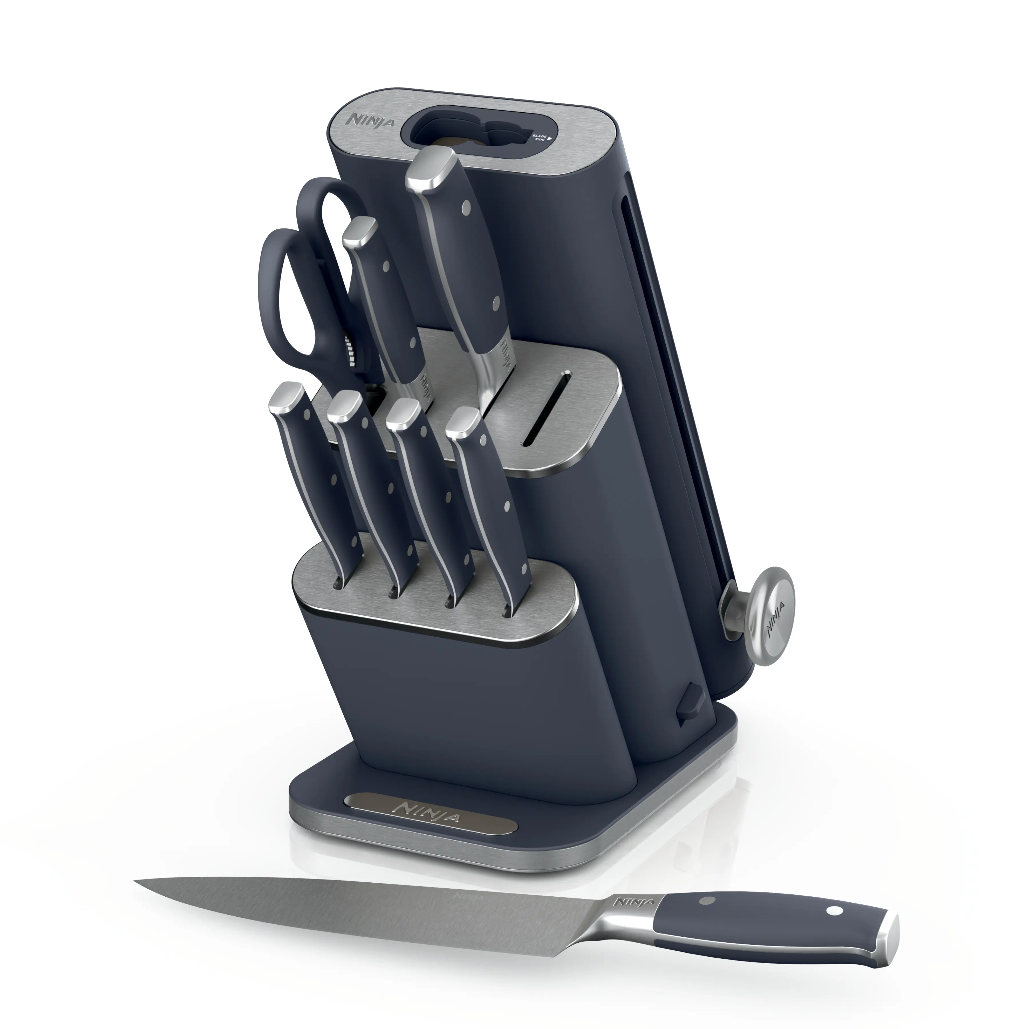 Ninja NeverDull 10-Piece German Steel Knife Set with Removable Sharpener - NK32010