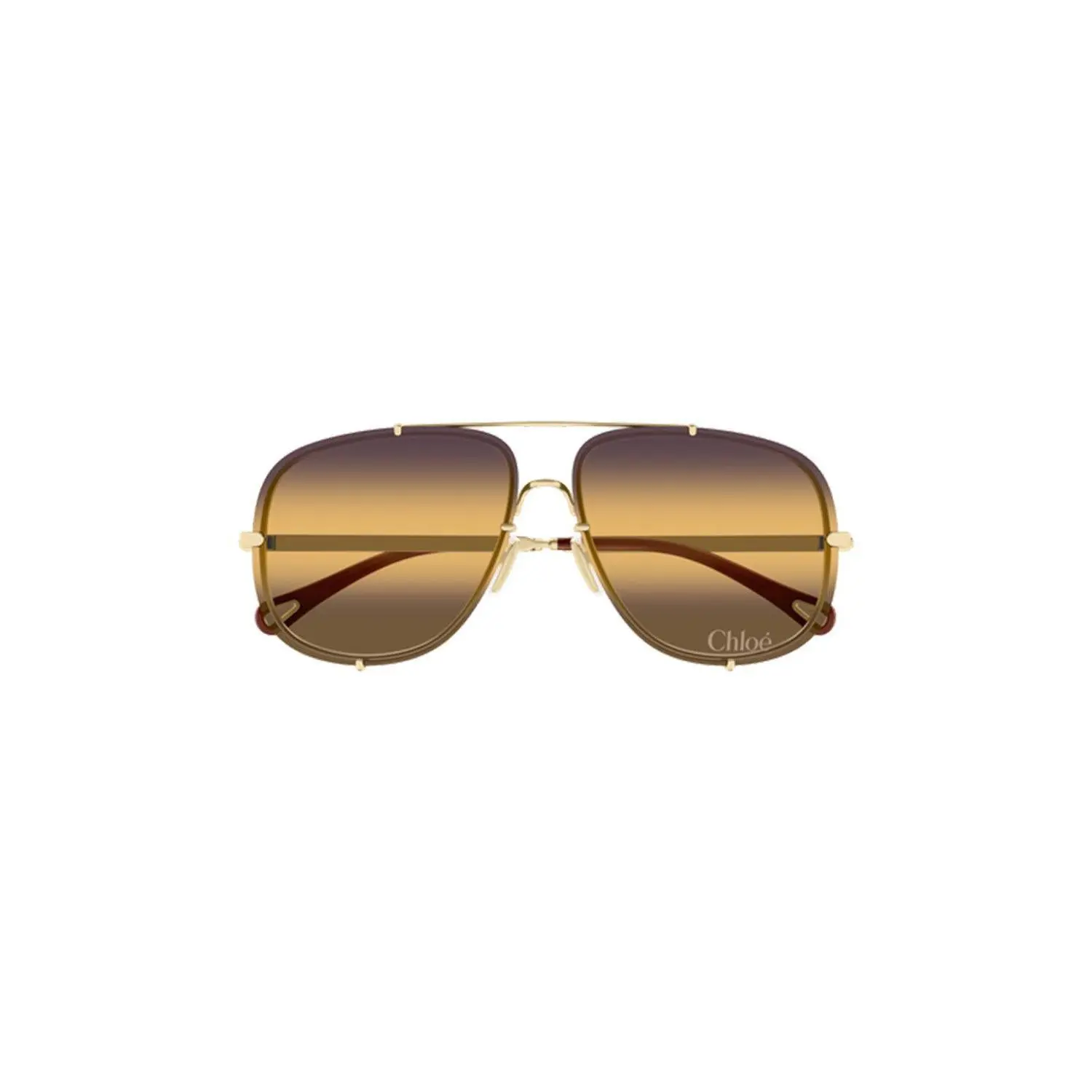 Aviator Sunglasses - Gold Yellow