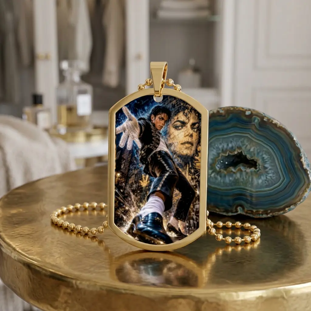 Michael Jackson Thriller Dog Tag | Pop Icon Necklace
