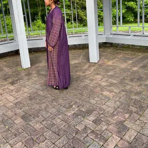 Women's Casual Abaya with Rhinestone Decor - Womenswear size 58/XL Comfortable Lightweight Breathable Everyday Chiffon Traditional Formal Dress Modest