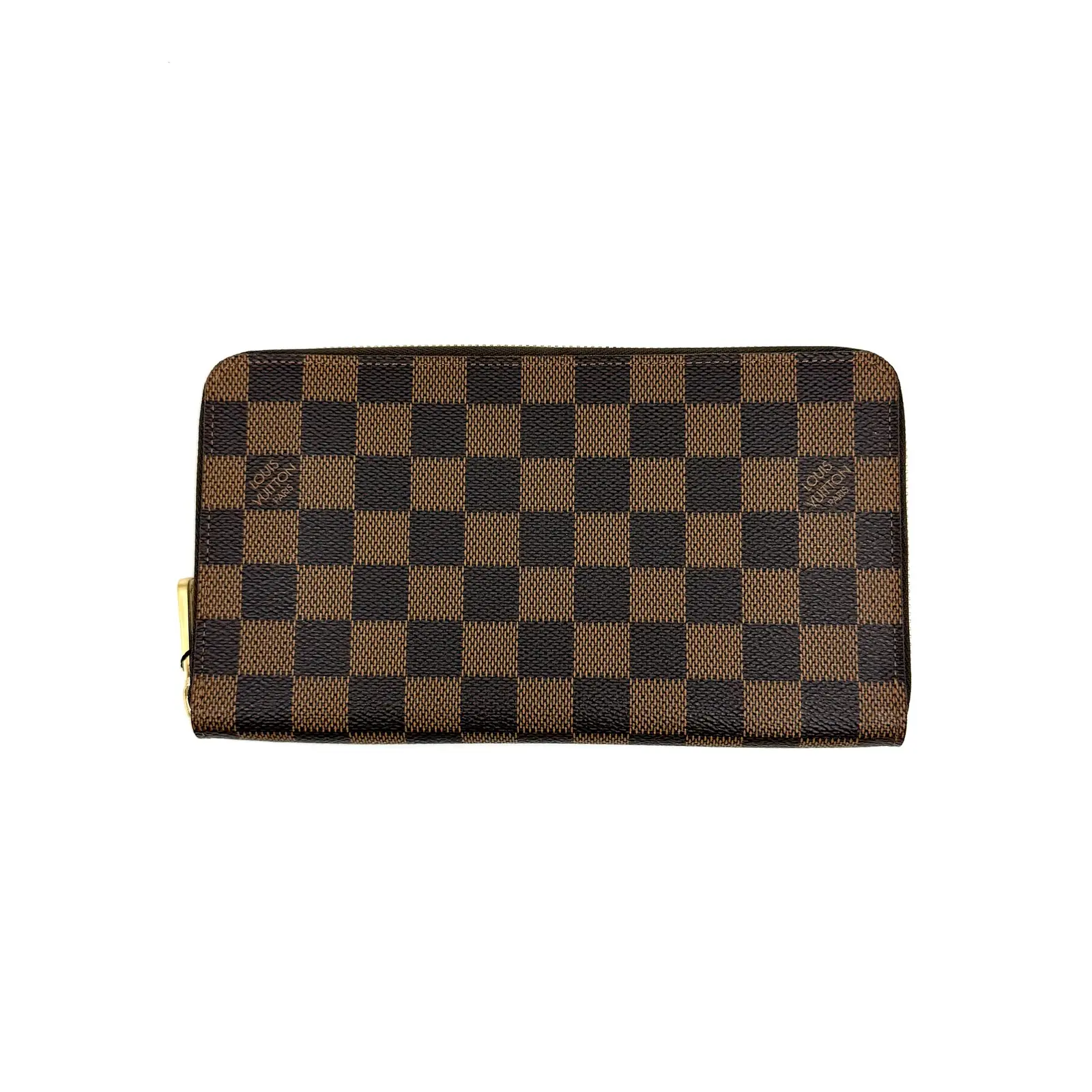 Pre-owned Louis Vuitton As Shown Small Leather Goods HZ 6319 Damier Ebene Zippy wallet 26.07.14