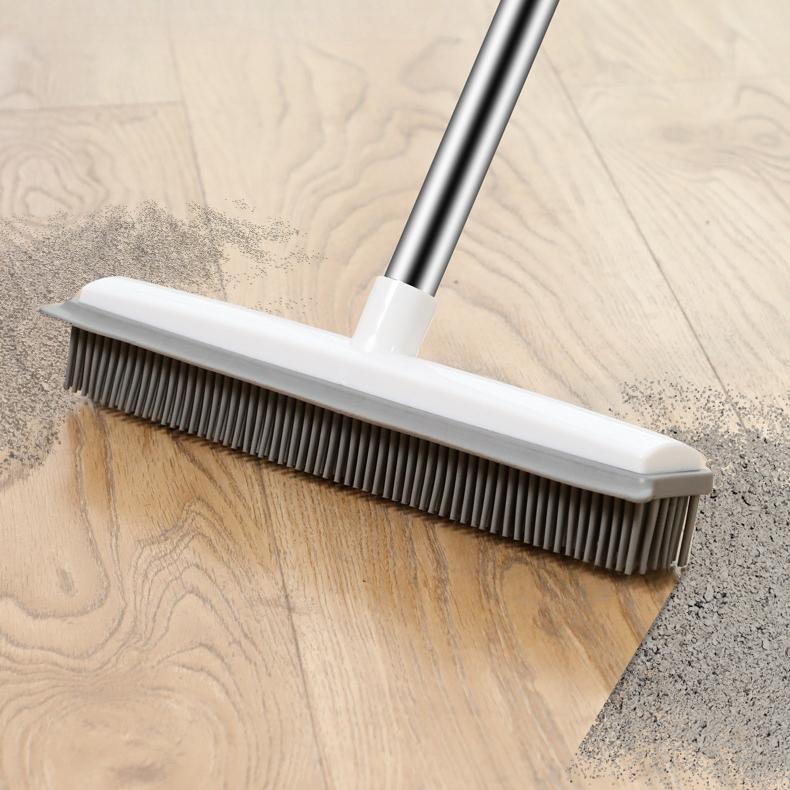 Pet Hair Removal Broom with 47.2in Adjustable Handle & Rubber Squeegee for Dog Cat Hair Removal on Couch Hardwood Floors TikTokShop Deal