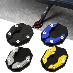 Aluminum Alloy Motorcycle Bike Kickstand Extender Foot Side Stand Extension Foot Pad Support Plate Motorbike Accessory