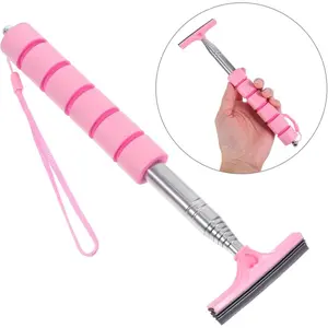 Car Rearview Mirror Rain Wiper Stainless Steel Extensible Blade, Window Glass Fog Removal, Car Windshield Cleaning Tool, Car Windshield Cleaner