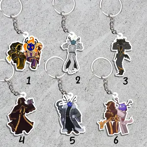 Forsaken keychain Video Game Gift, Roblox Acrylic keychain ,  taph, dusekkar, Gamer Gift