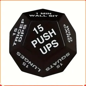 Compact Fitness Decision Dice - Fun & Portable Workout Dice for Dynamic Home Gym Sessions