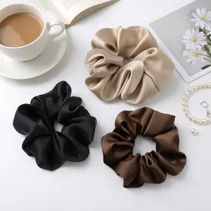 Scrunchies Hair (Random Color) Ties Silk SatinScrunchy Silk for Hair Silk Ponytail Holders ForWomen Style