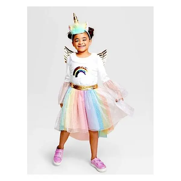 Kids Rainbow Unicorn Costume