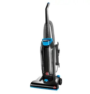 BISSELL PowerForce Bagged, Upright Vacuum, Powerful Suction, Allergen Filtration Bags, Flexible Reach, 1739, Black & Blue