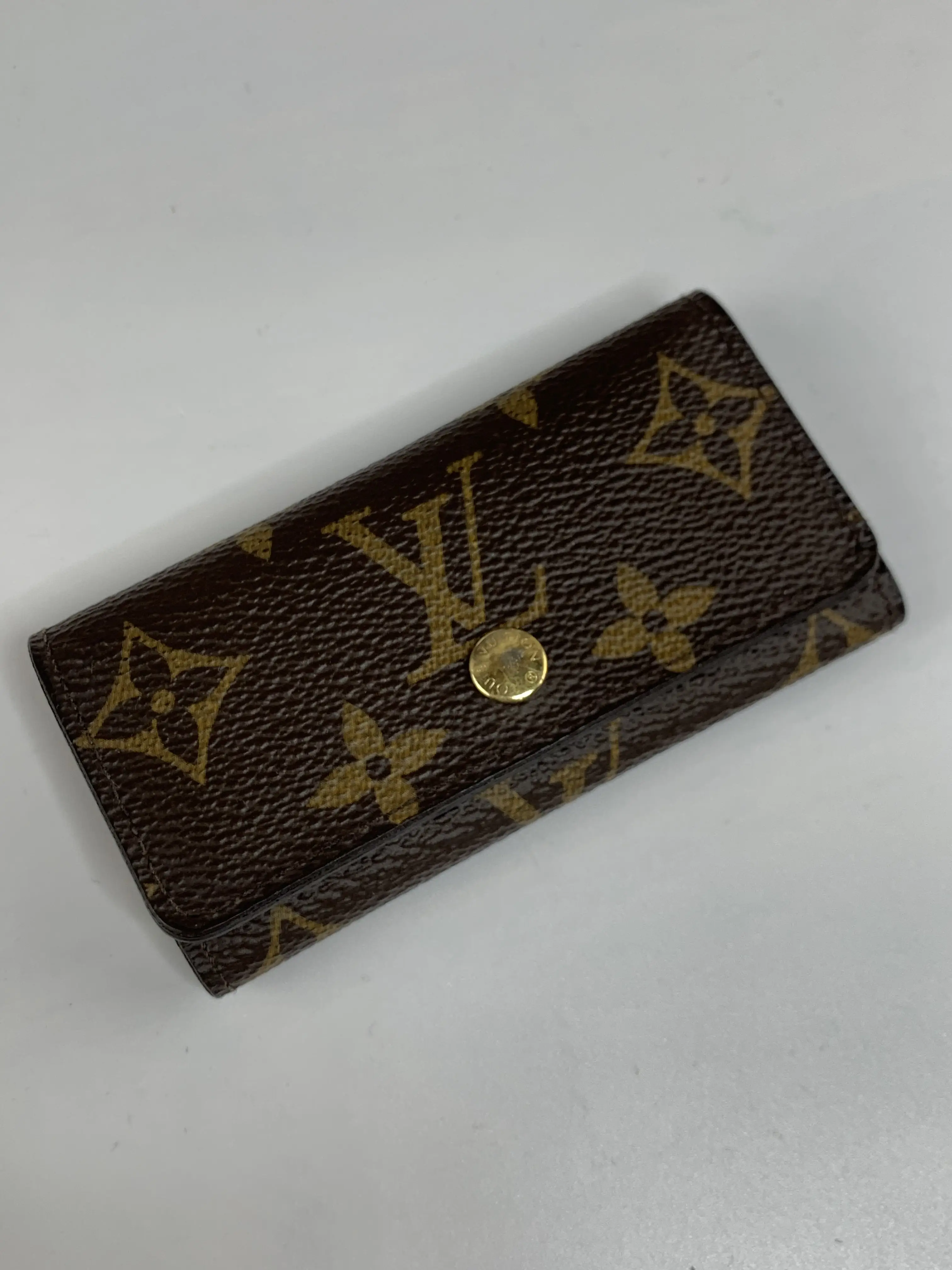 Pre-owned Louis Vuitton canvas Small Leather Goods 4 Key Holder