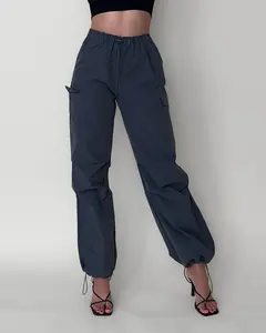 CRYSTAL PARACHUTE CARGO PANTS - SLATE