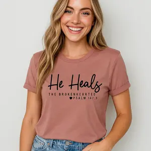 He Heals – Christian Healing Faith T-Shirt