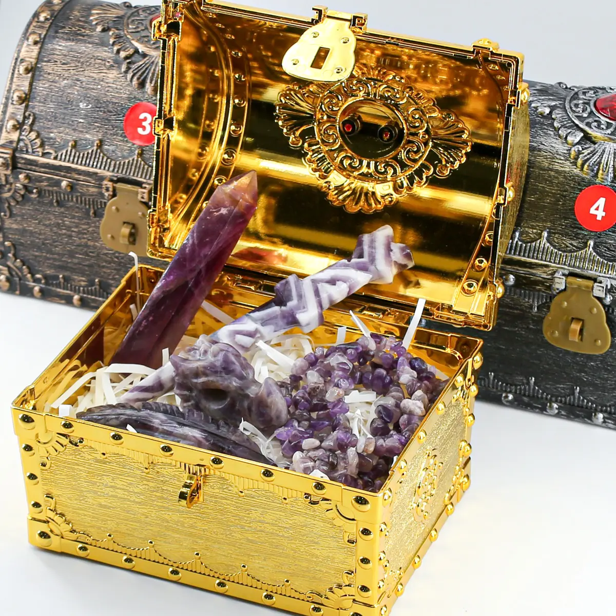 【Star Gate】Celestial Treasures: 400g Hand-Carved Crystal Set 【Star Gate】Celestial Treasures: 400g Hand-Carved Crystal Set