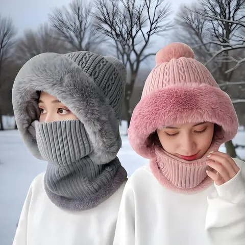 Hat Cap Balaclava Face Mask for Men Women Windproof Thermal Ski Mask Cold Weather Gear Winter Face Cover for Snowboarding Skiing Outdoor Activities