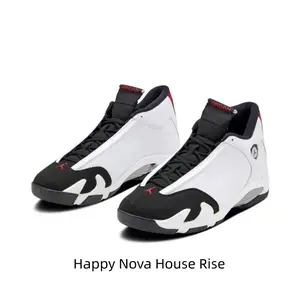 Men's Streetwear Basketball Shoes - White and Black Mid Tops Unique Sole Fashion Sneakers Racing Style