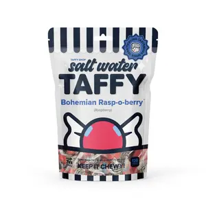Taffy Shop, Bohemian Rasp-o-berry Salt Water Taffy - Raspberry Soft, Sweet & Chewy Candy