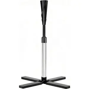 Portable Batting Tee for Baseball/Softball, Height Adjustment from 25- inches, Heavy Duty Baseball Tee with Detachable Rubber Top, Easy Assembly Hitting Tee for /Youth/Adults