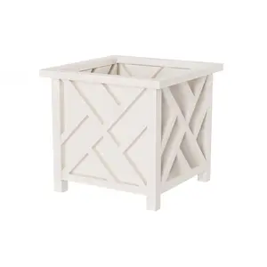 Pure Garden Lattice Design 15" Planter Box