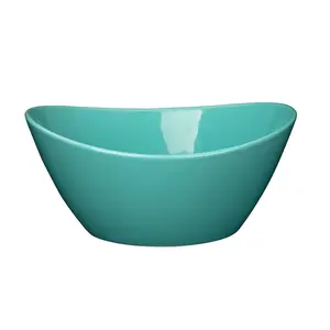 Large 42oz Porcelain Serving Bowls Set of 4 – 8 Inch Deep White Ceramic Dishes for Salad, Soup, Pasta, Ramen – Durable, Microwave, Oven & Dishwasher Safe – Ideal for Kitchen or Party