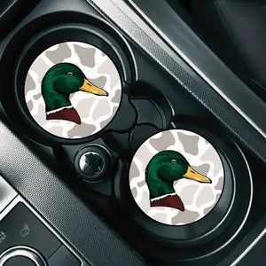 Ghost Camo Duck Hunting Car Coasters