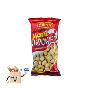3 Pack Diana Mani Japones Peanuts - Cacahuates Roasted with Hot Sauce Flavor by Diana Brand