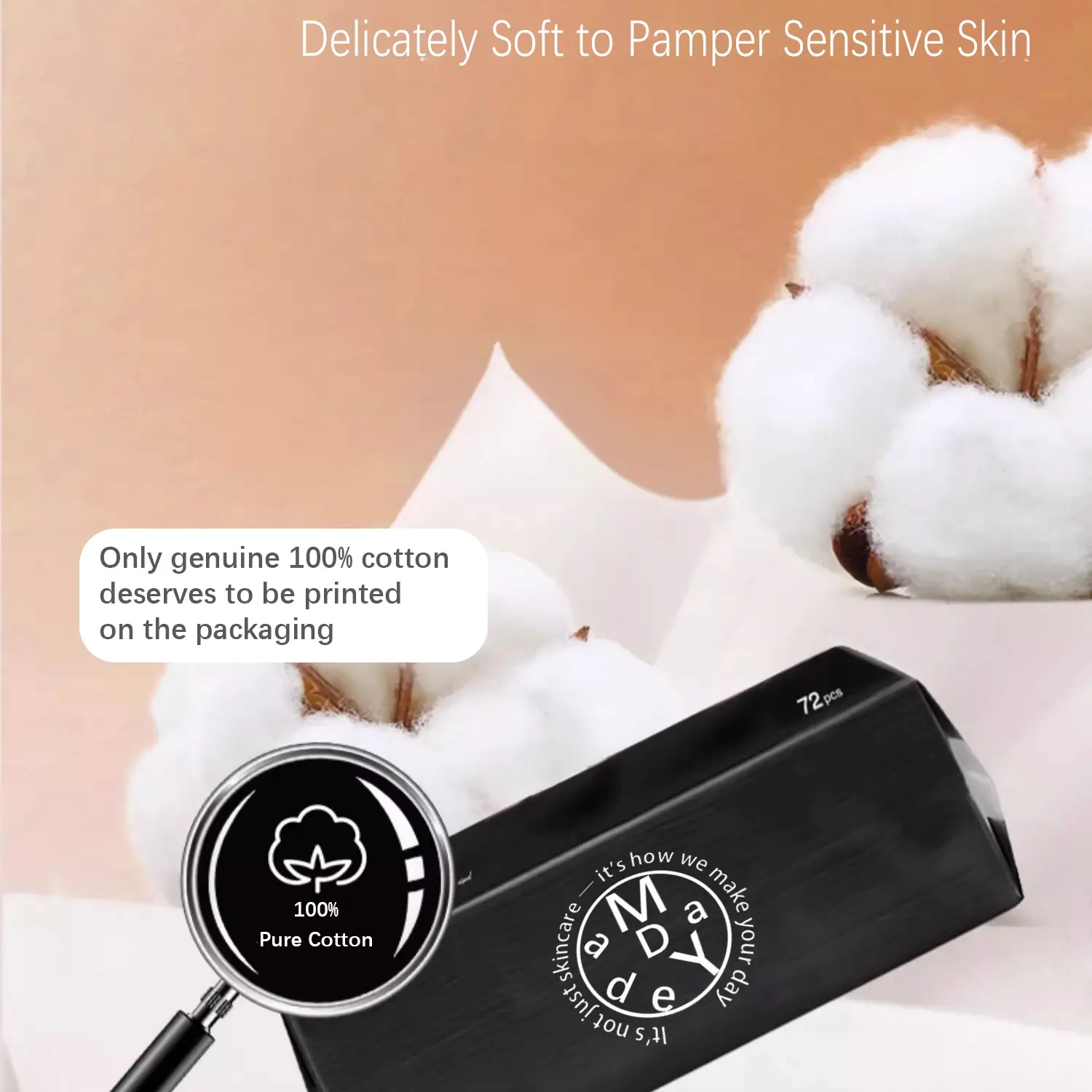 MadeMyDay Face Towel, Disposable Face cloths; Eczema Association Accepted, Makeup Remover Dry Wipes,