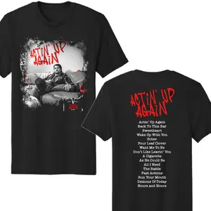 Actin' Up Again Graphic Tee, Gavin Adcock Album Art Shirt, Country Music Design, gavin adcock crew neck, Cotton Unisex T-shirt, Crew Neck, Size S- 3XL, Menswear Top, Womenswear Top Underwear Streetwear
