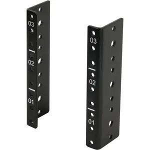 3U Vertical Rack Rail Pair Kit DIY Rack Rails Kit, 12-24 Screws Included to Mount Equipment 2U-20U