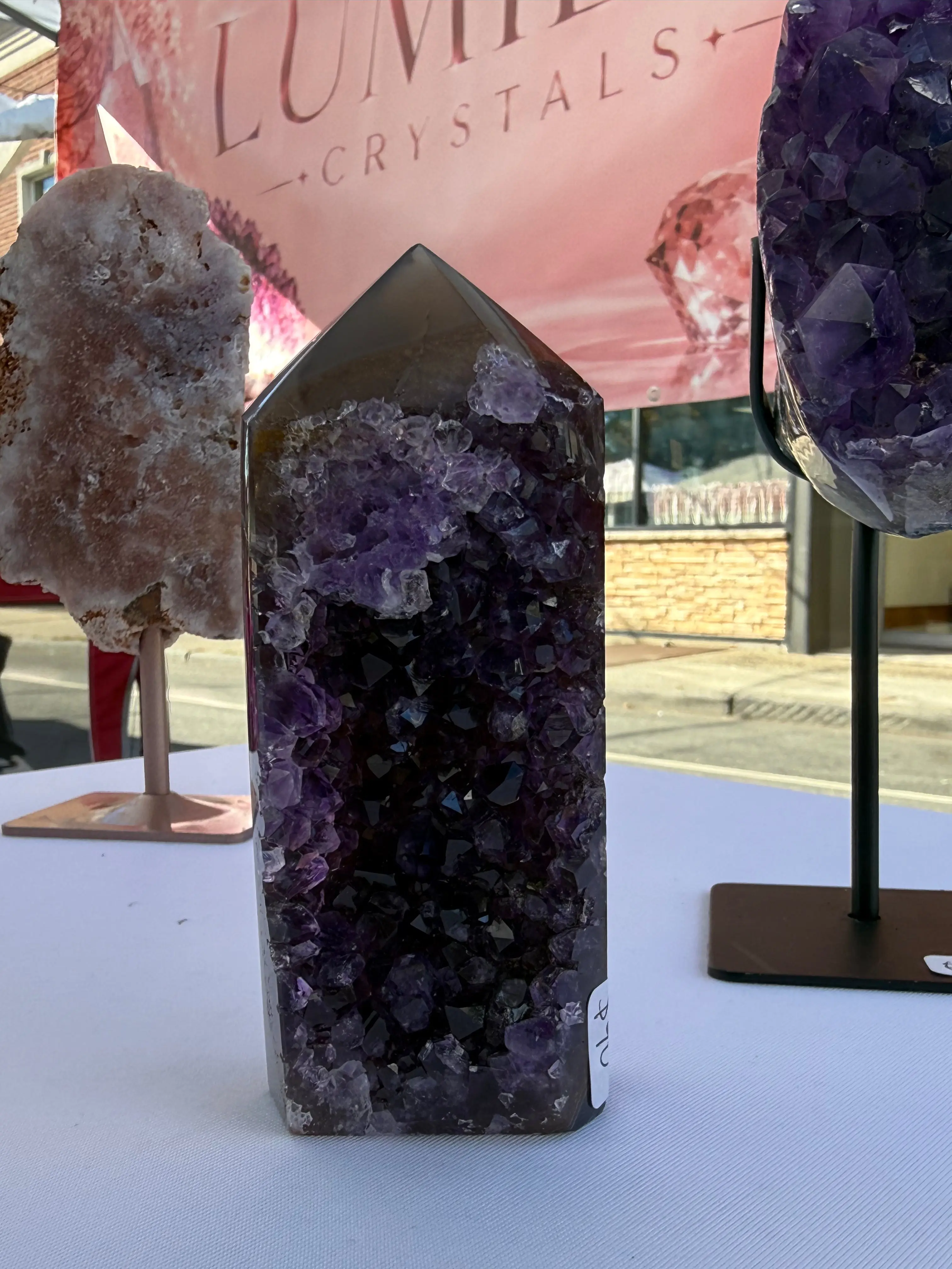 💜 Deep Purple Amethyst Tower