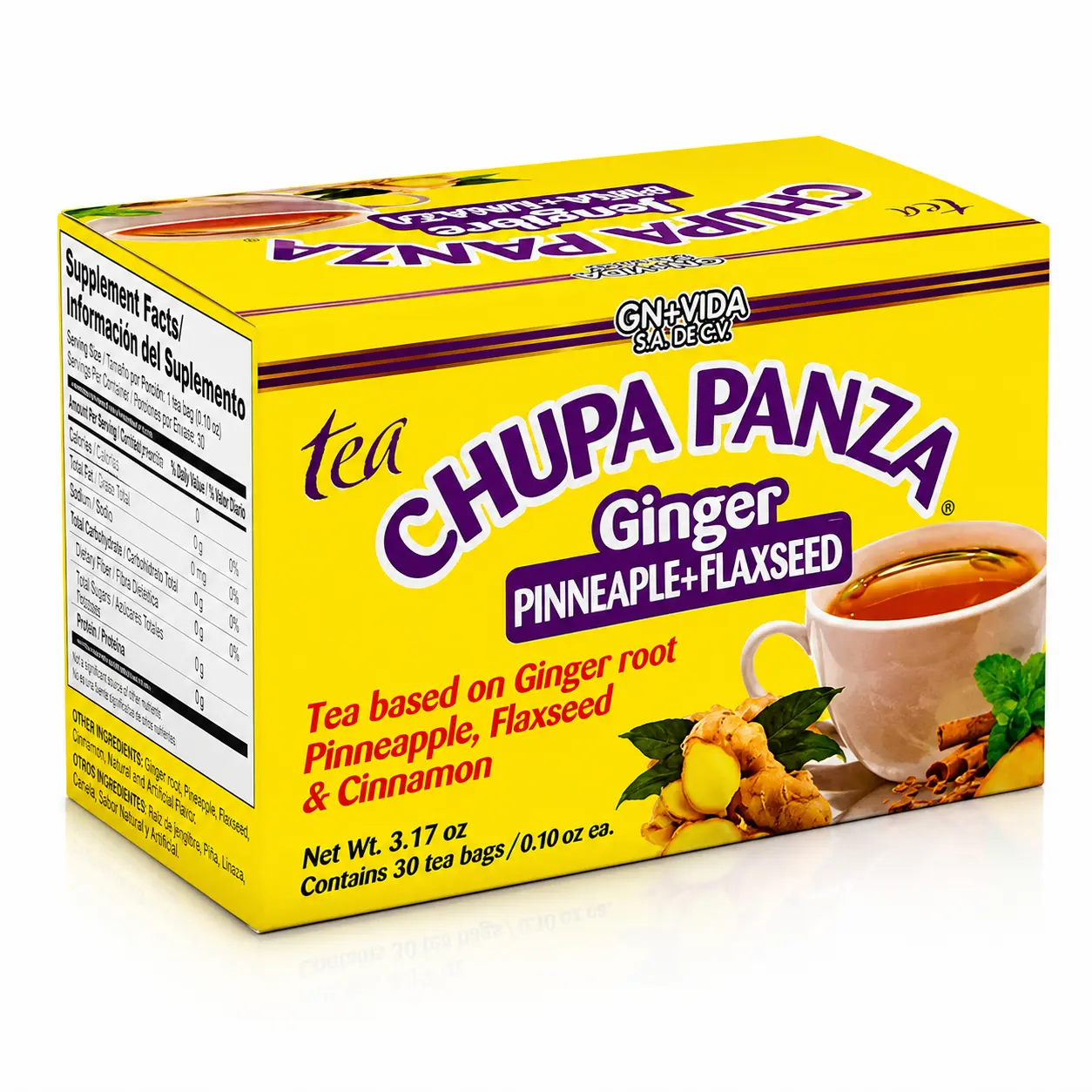 Chupa Panza Herbal Tea (30 tea bags) - Infused with natural herbs- Tea sachets
