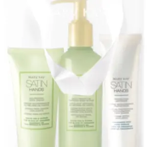 White Tea & Citrus Satin Hands Pampering Set     Fragrance-Free Satin Hands Protecting Softener - 2.1 oz. White Tea & Citrus Satin Hands Satin Smoothie Refining Shea Scrub - 7.75 oz. White Tea & Citrus Satin Hands Nourishing Shea Cream - 3 oz.