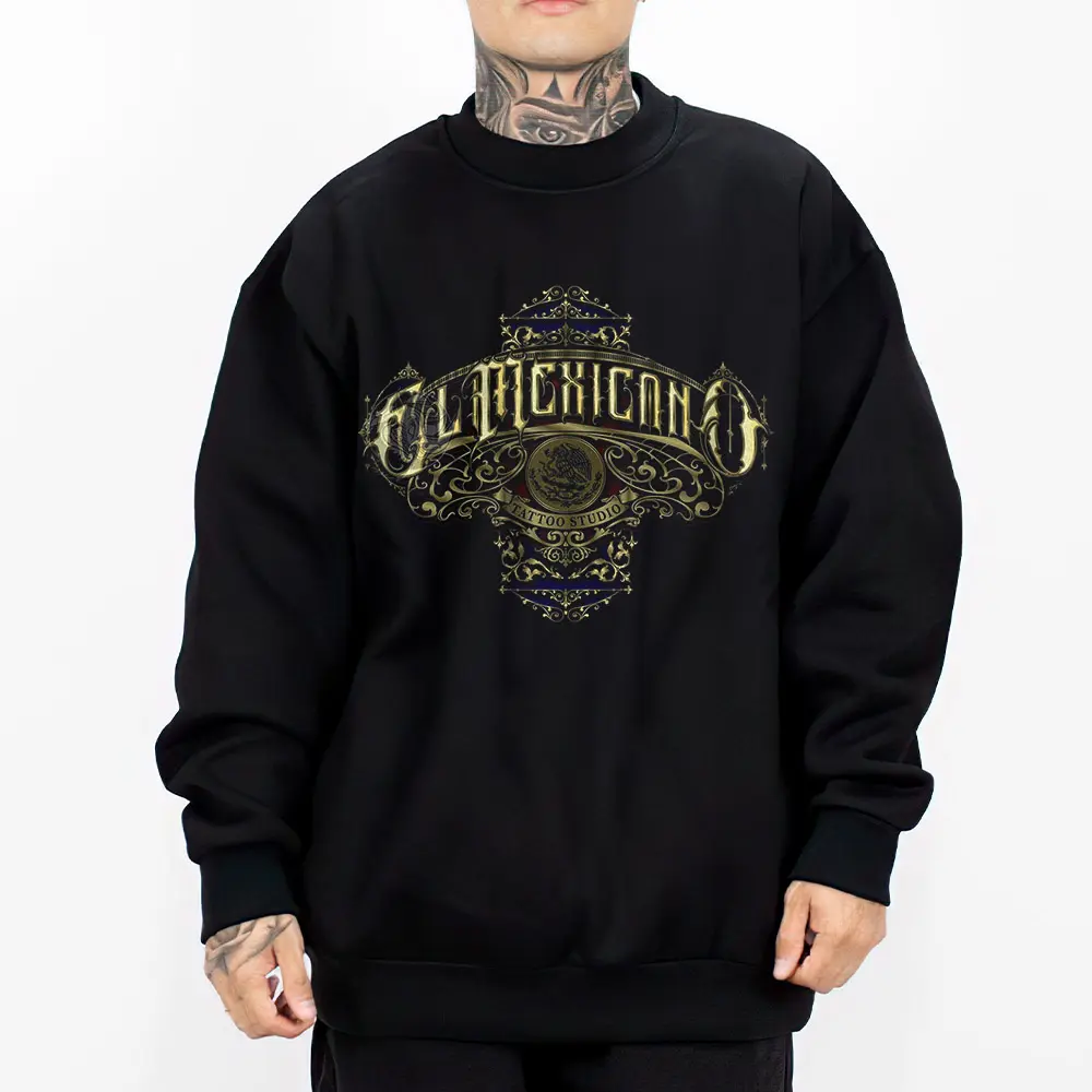 Chicano Clothing, Mexican Clothes, Oversized Graphic Tee for Men & Women Medium Heavy Polyester Sweatshirt Loose Fit Casual Streetwear MX3