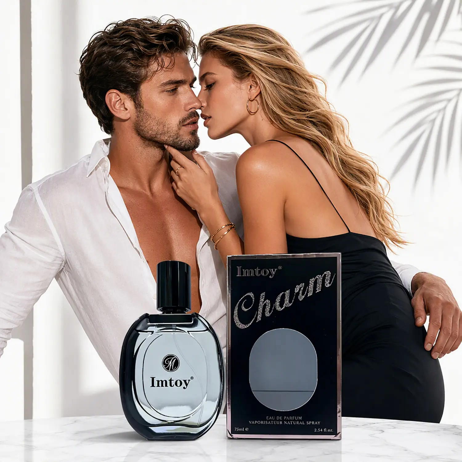 Men's Pheromone Perfume, Long-Lasting Fresh Woody Oceanic Scent, Infused with Potent Pheromone Formula, Specially Designed to Make Her Obsessed, Share a Wild & Wonderful Night, Perfect Valentine's Day, Anniversary & New Year's Eve Gift.75ML/2.54FL.OZ