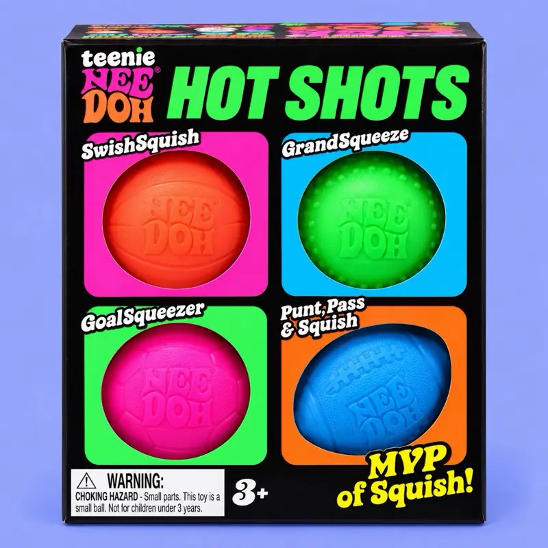 NeeDoh Hot Shots 4pk - Collectible