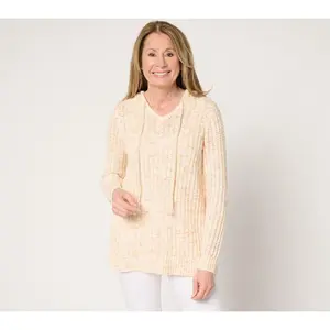 Belle Boho by Kim Gravel Rainbow Yarn Braided Tassel Hoodie