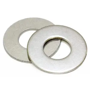 100 Bulk Pack Stainless Steel Flat Washer by  - Metal Washers for s - 1/4" Inside Diameter, 5/8" Outside Diameter, 0.078" Thickness - Made of 18-8 (304) Stainless Steel