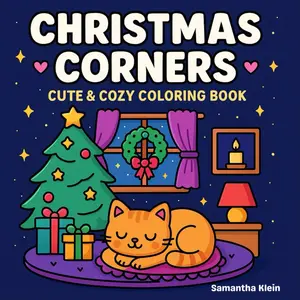 【JUST RELEASED】 Christmas Corners: Cute & Cozy Coloring Book Featuring Simple Festive Motives to Color and Relax