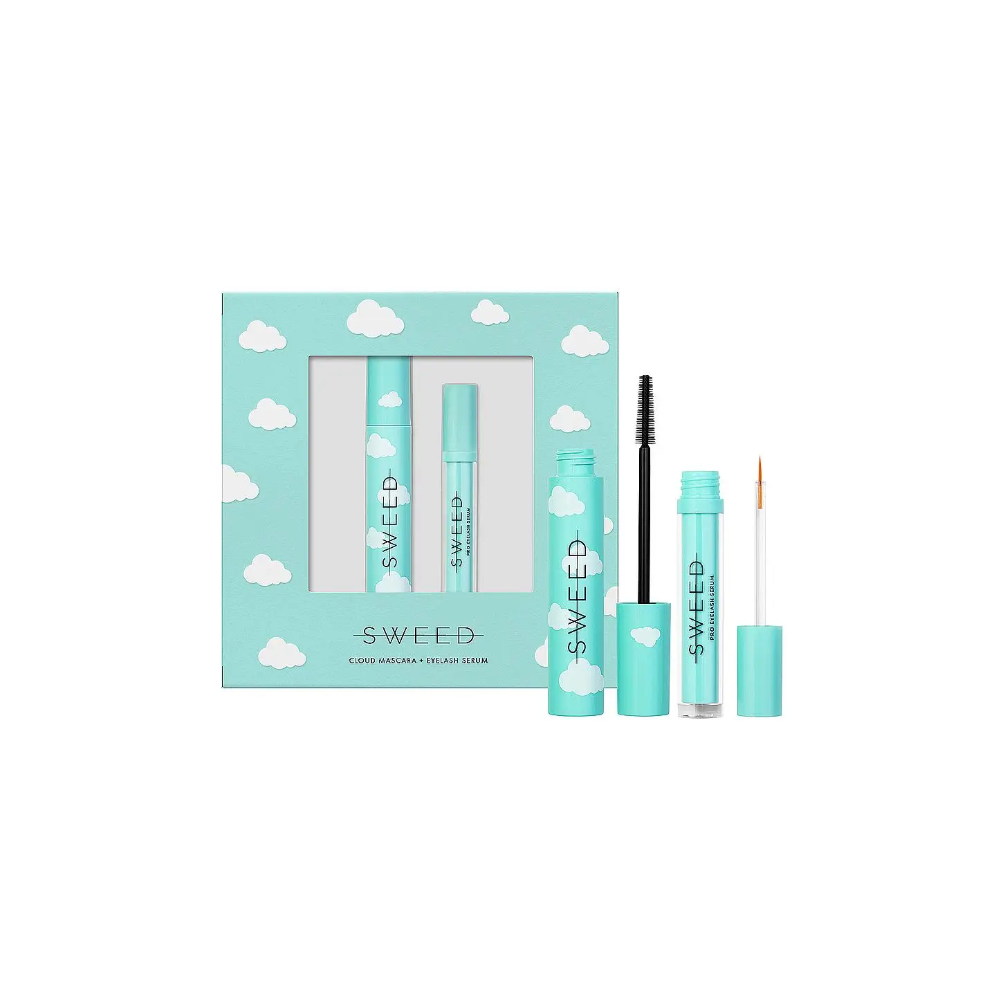 SWEED Cloud Gift Set, Eyelash & Hyaluronic Serum Cosmetic Kit for Daily Beauty & Personal Care Use