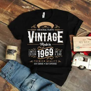 Vintage 1969 55th Birthday Gifts 55 Year Old T-Shirt