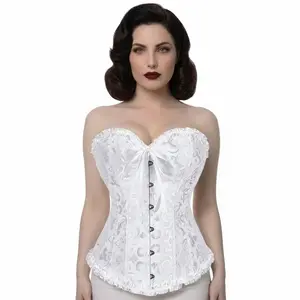 Corset Top Floral Renaissance Corset Womens Lace Up Boned Overbust Corset Bustier 819 Womenswear Womenswear Compression