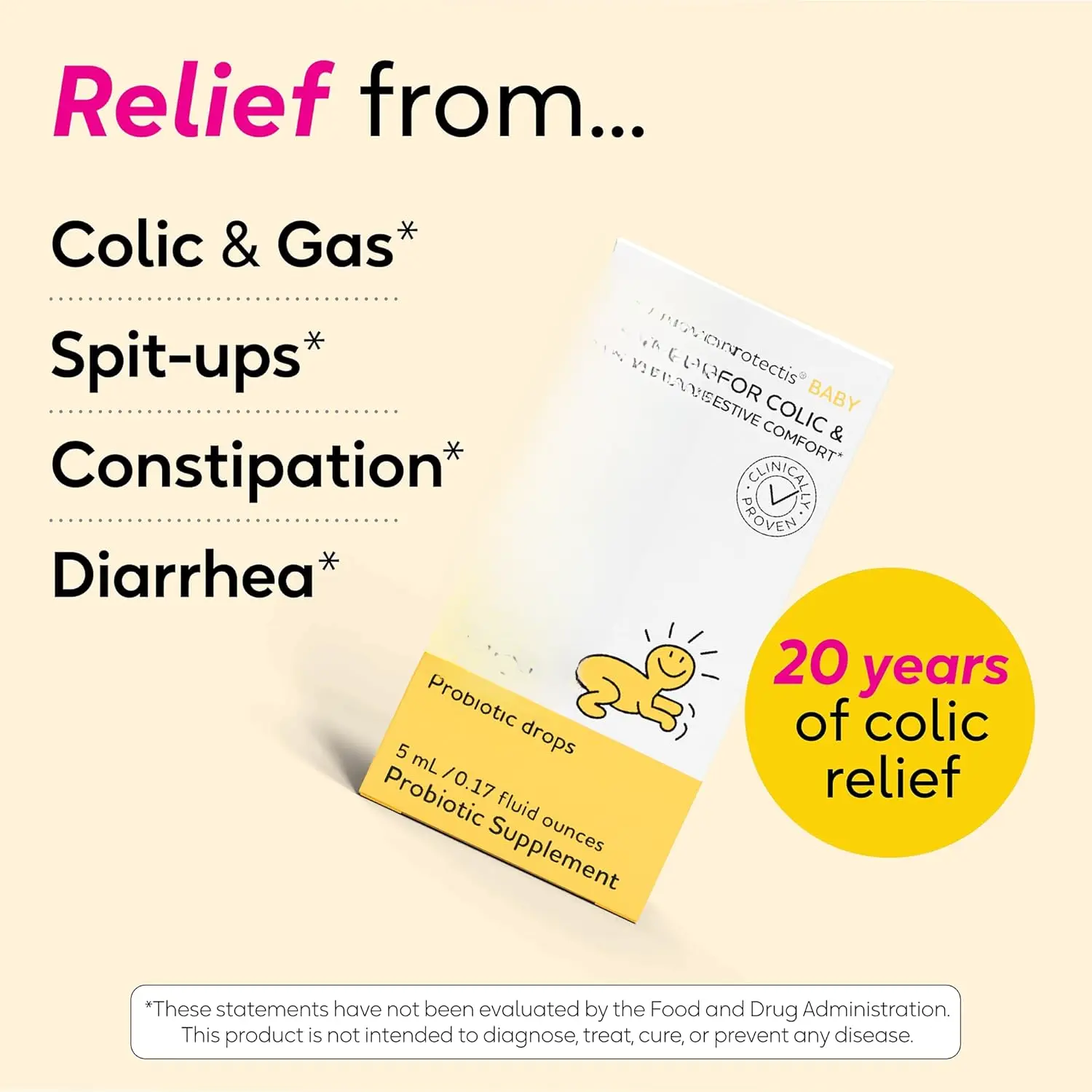 Protectis Probiotic Drops | Essentials for Colic & Gas | Safe for ...