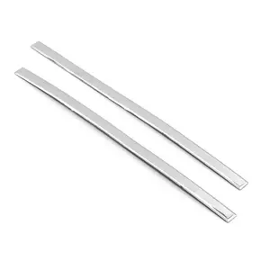Stainless Steel Chrome Polished Stick-On Side Door Pillar Post Trim Set Compatible with 2010-2015 Camaro