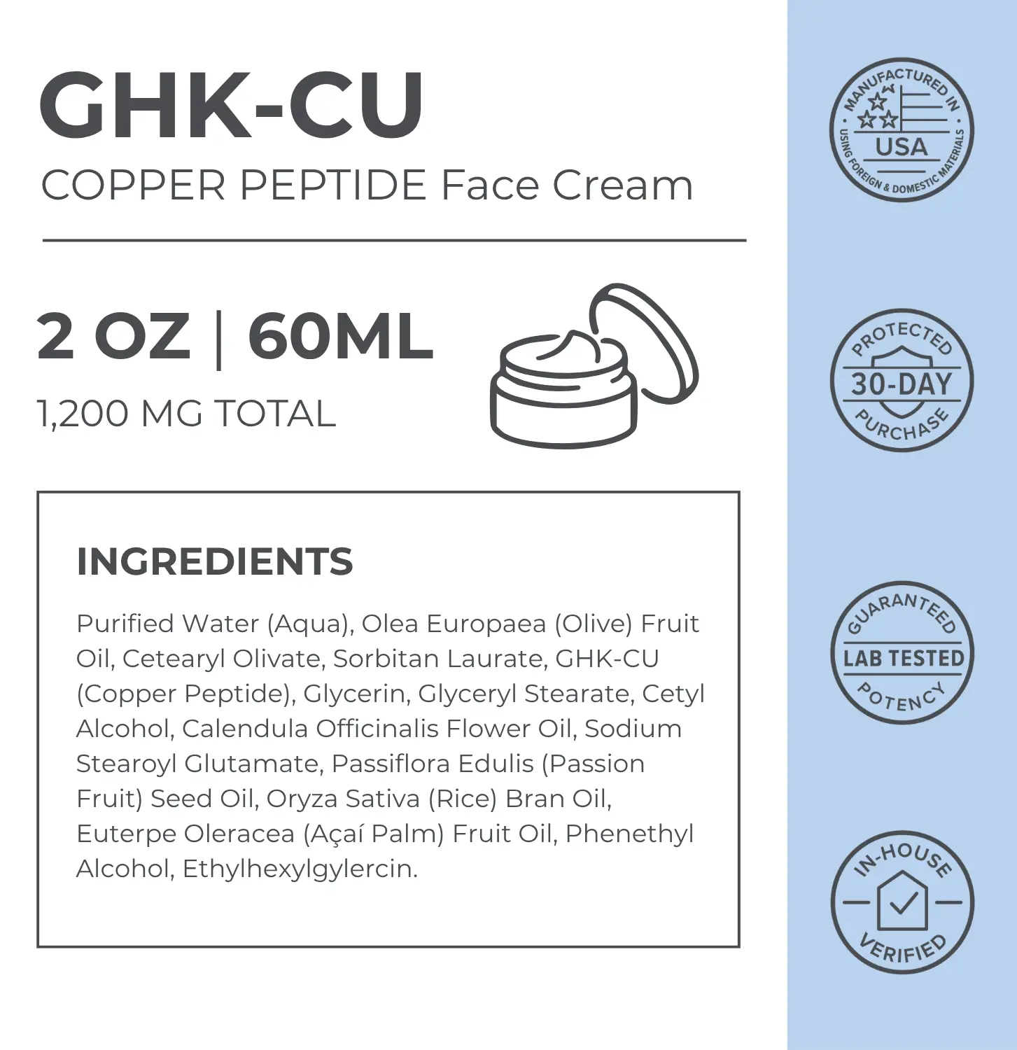 ghk cu peptide ingredients GHK-Cu Copper Peptide Face Cream ghk cu peptide ingredients GHK-Cu Copper Peptide Face Cream