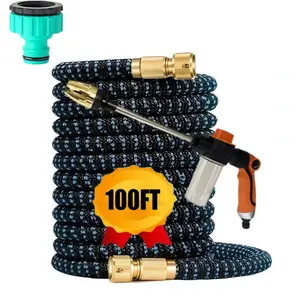 Retractable Garden Hose, 3-Meter Retractable Garden Hose, High-Pressure Water Gun With Adjustable Foam Nozzle, Ideal For Outdoor Home Cleaning And Car Washing. Various Sizes Available Adjustable Spray Nozzle Portable Garden Hose