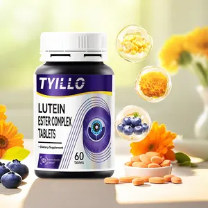 Tyillo Blueberry Lutein Ester Complex Tablets，tosupport eye health，Nutrition & Weliness，Relieve eye discomfort，Protecting eye health，Moisturize Eyes、preservation of eyesight，Suitable for teachers and white-collar workers-60 Tablets.