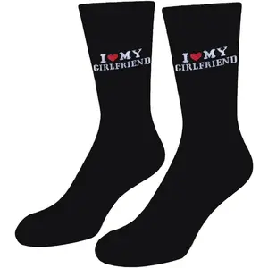 Gift for Boyfriend I Love My Girlfriend Socks Christmas Anniversary Valentines Gift for Boyfriend Socks Gift for Him