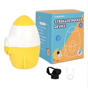 Baby Rocker Portable Baby Bouncer with Adjustable Speed USB Rechargeable Gently Rocks Stroller or Pram for Newborns and Gifts