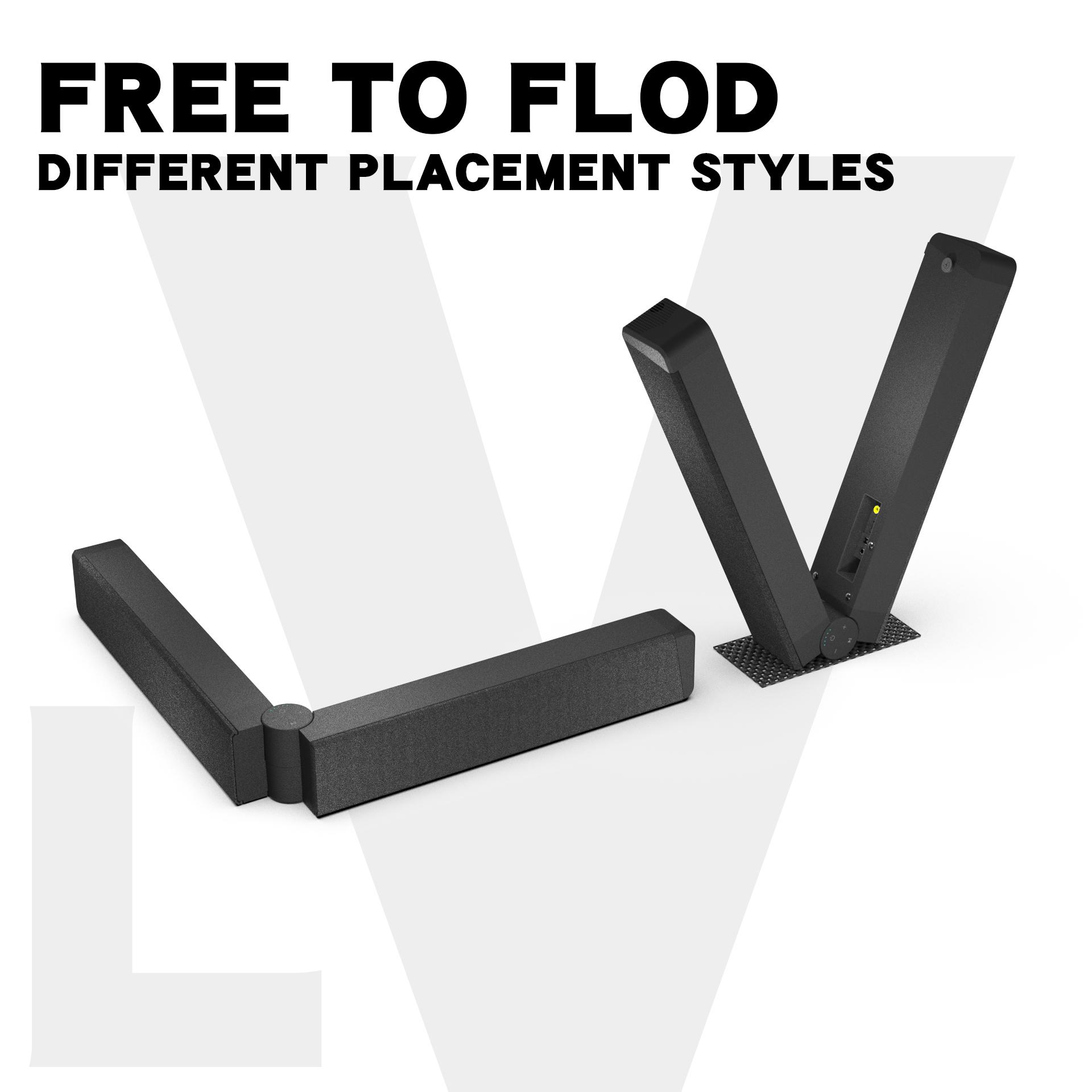 Foldable Sound Bars For TV Speaker, Bluetooth 5.1, Opt, Coaxial, USB, AUX Inputs, Projector TV Sound Bar, PC, Home Theater, 3D Surround Sound System - 26.8 Inch